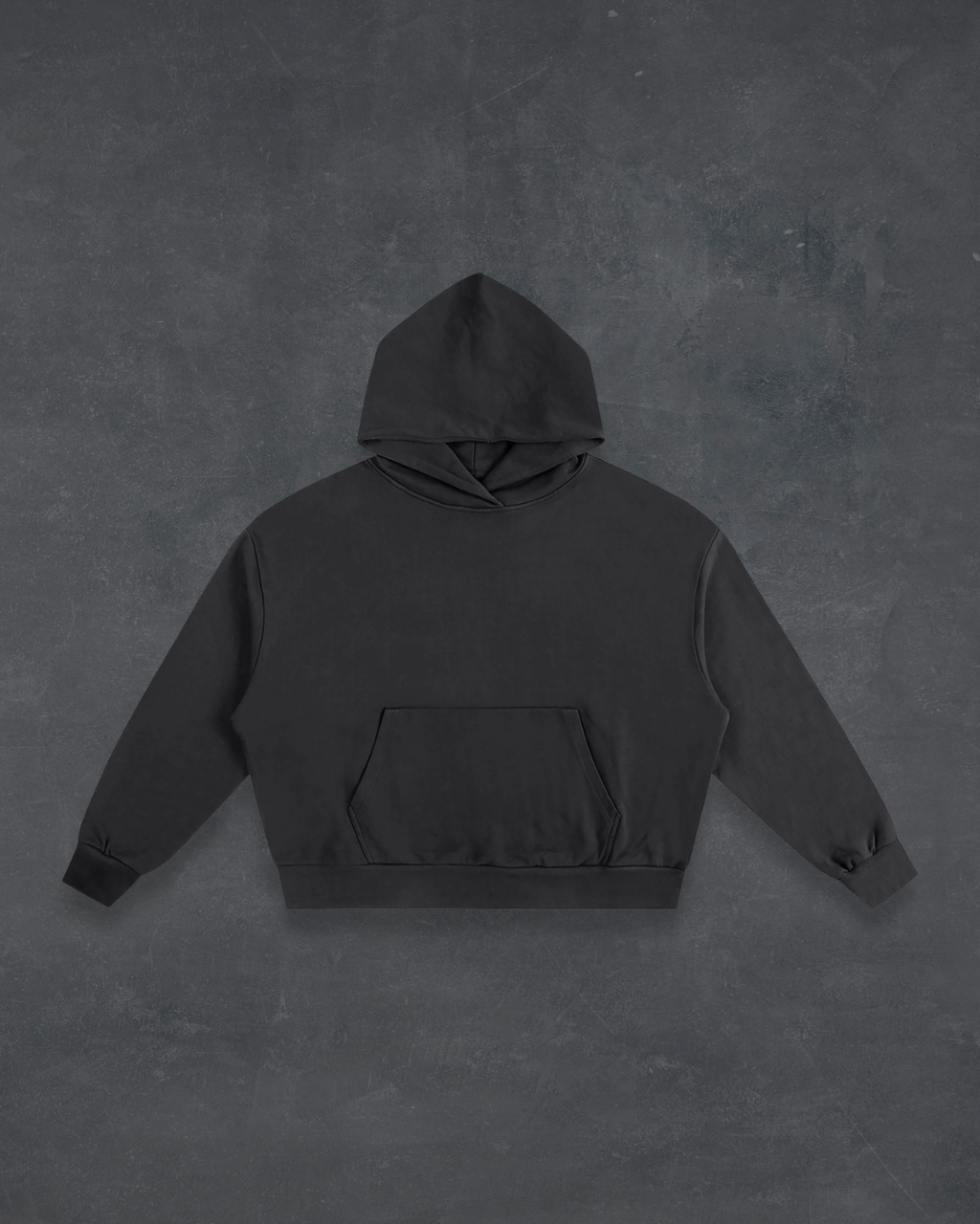 Boxy Core Hoodie - Obsidian