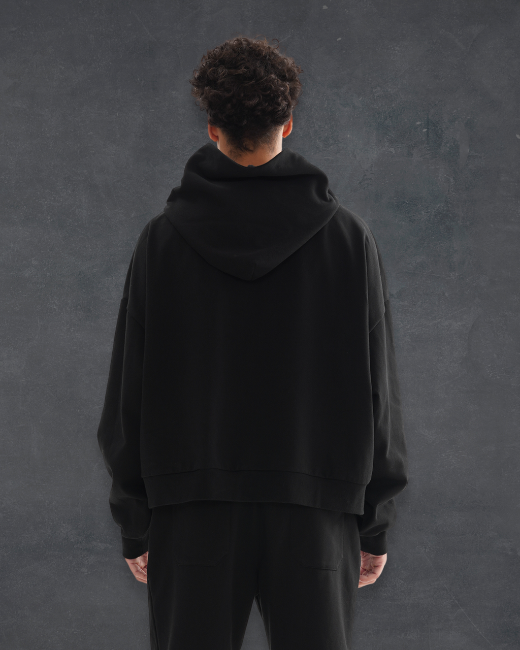 Boxy Core Hoodie - Obsidian