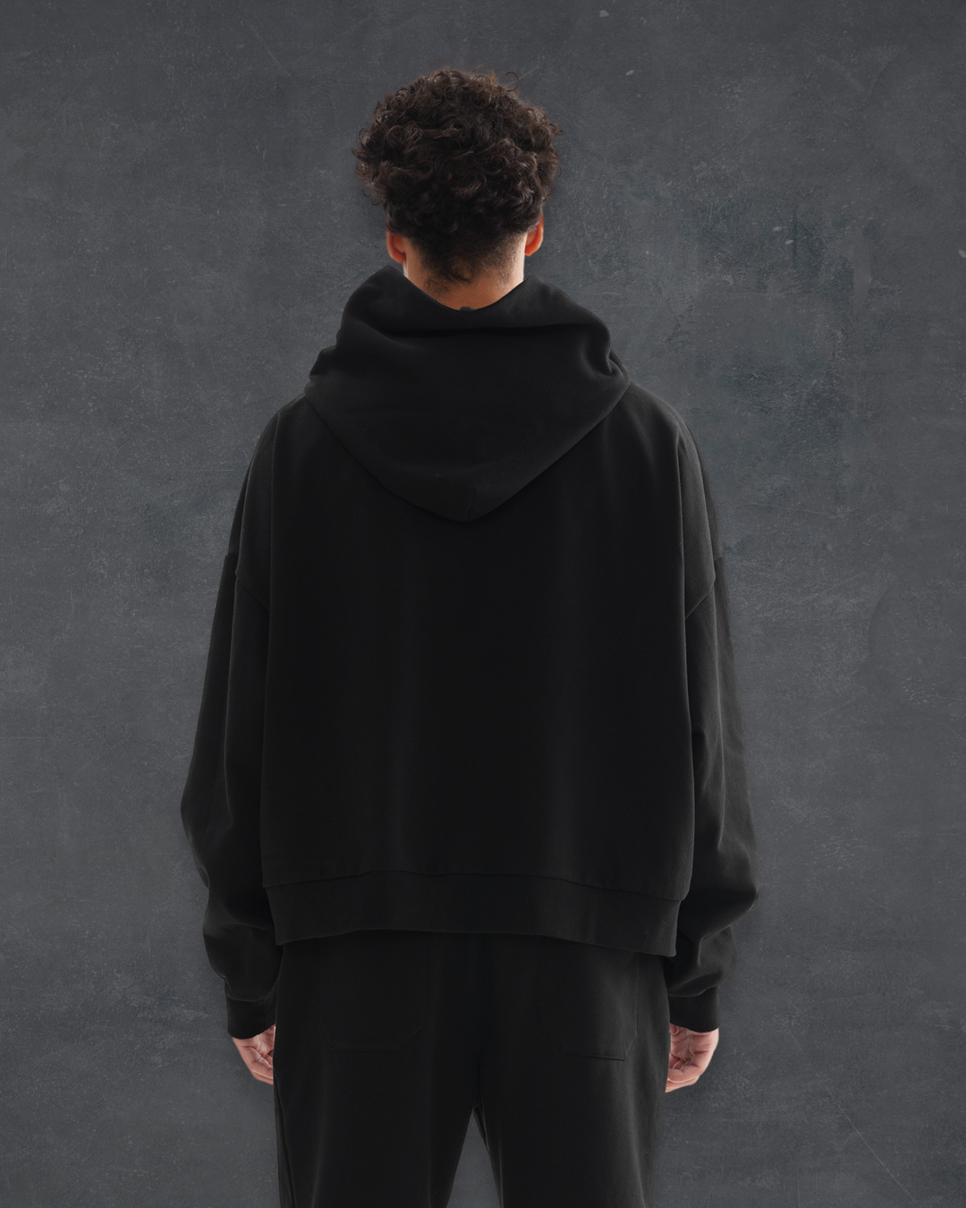 Boxy Core Hoodie - Obsidian
