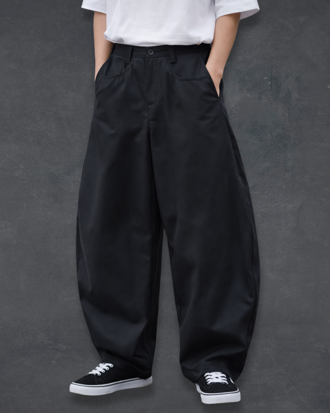 Baggy Curve Pants - Obsidian