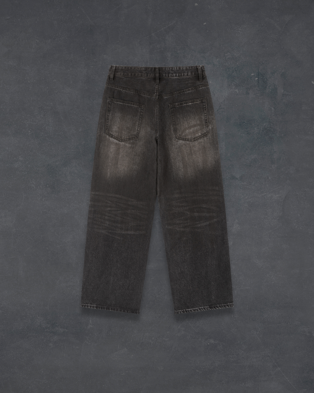 Vintage Wash Heavyweight Denim Jeans - Obsidian