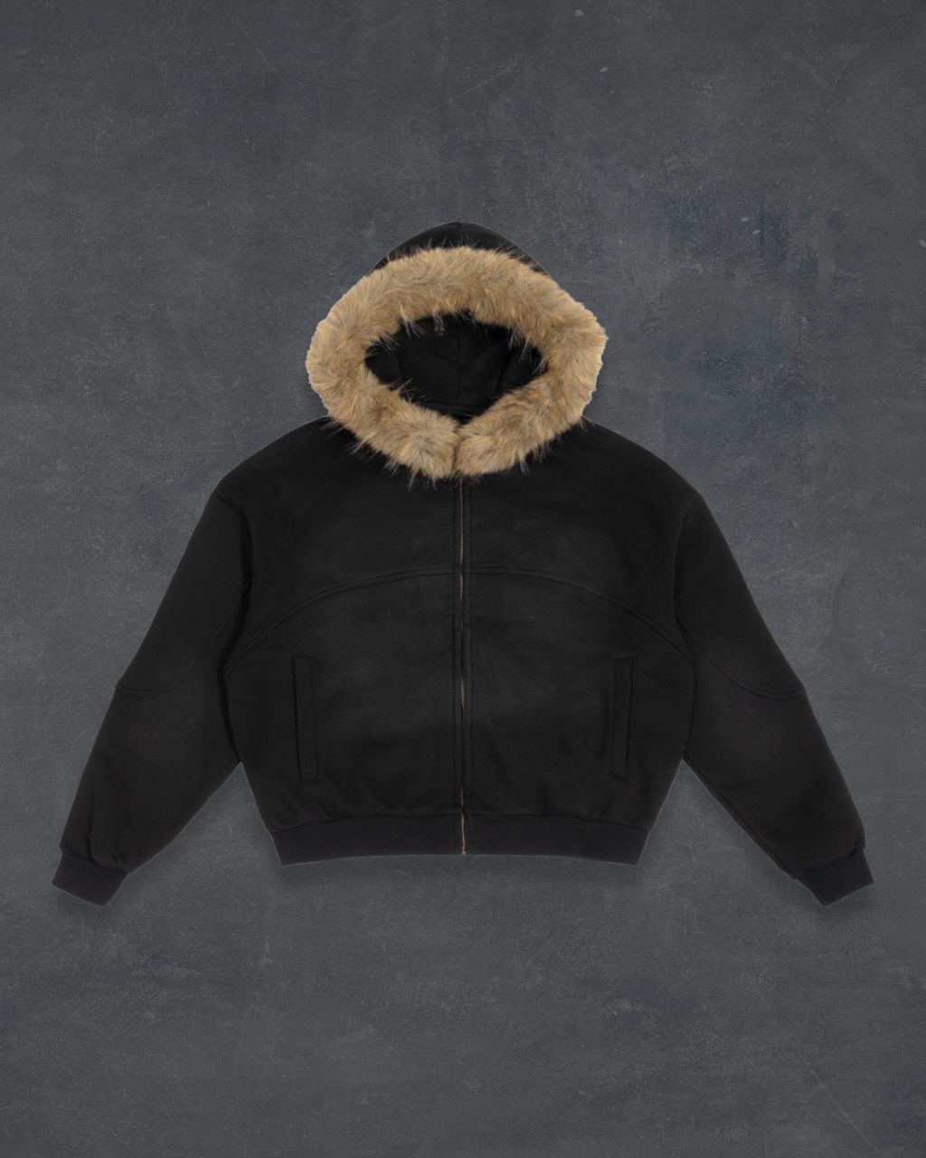Arctic Fur Hood Jacket - Obsidian