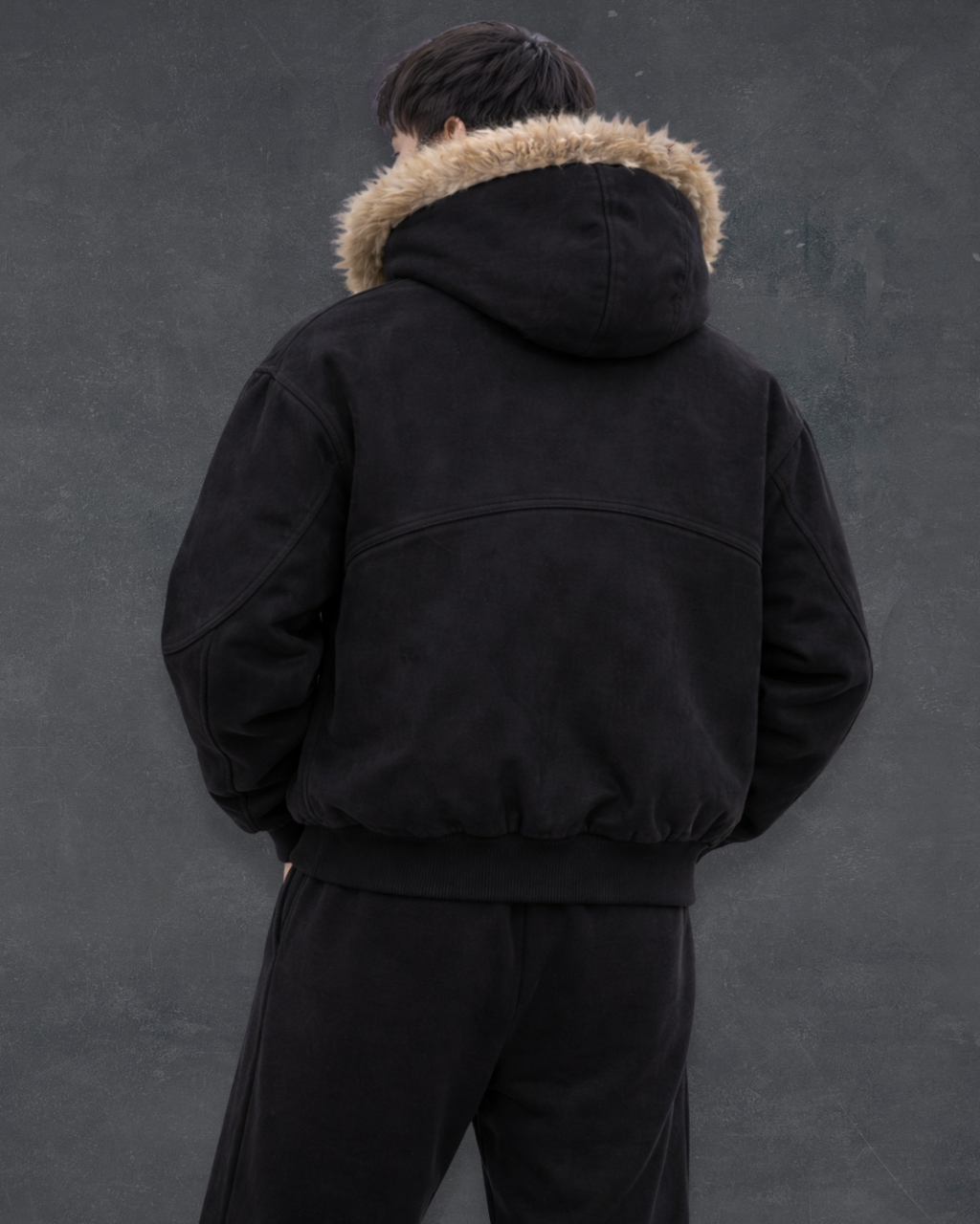 Arctic Fur Hood Jacket - Obsidian